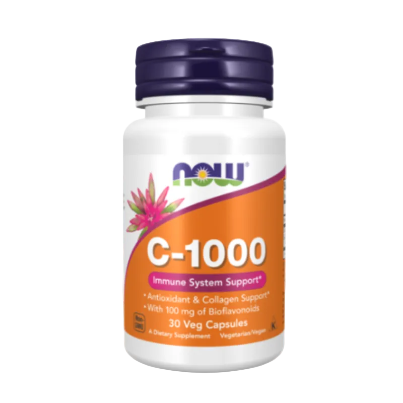 NOW FOODS Vitamin C-1000 30 Veg Capsules