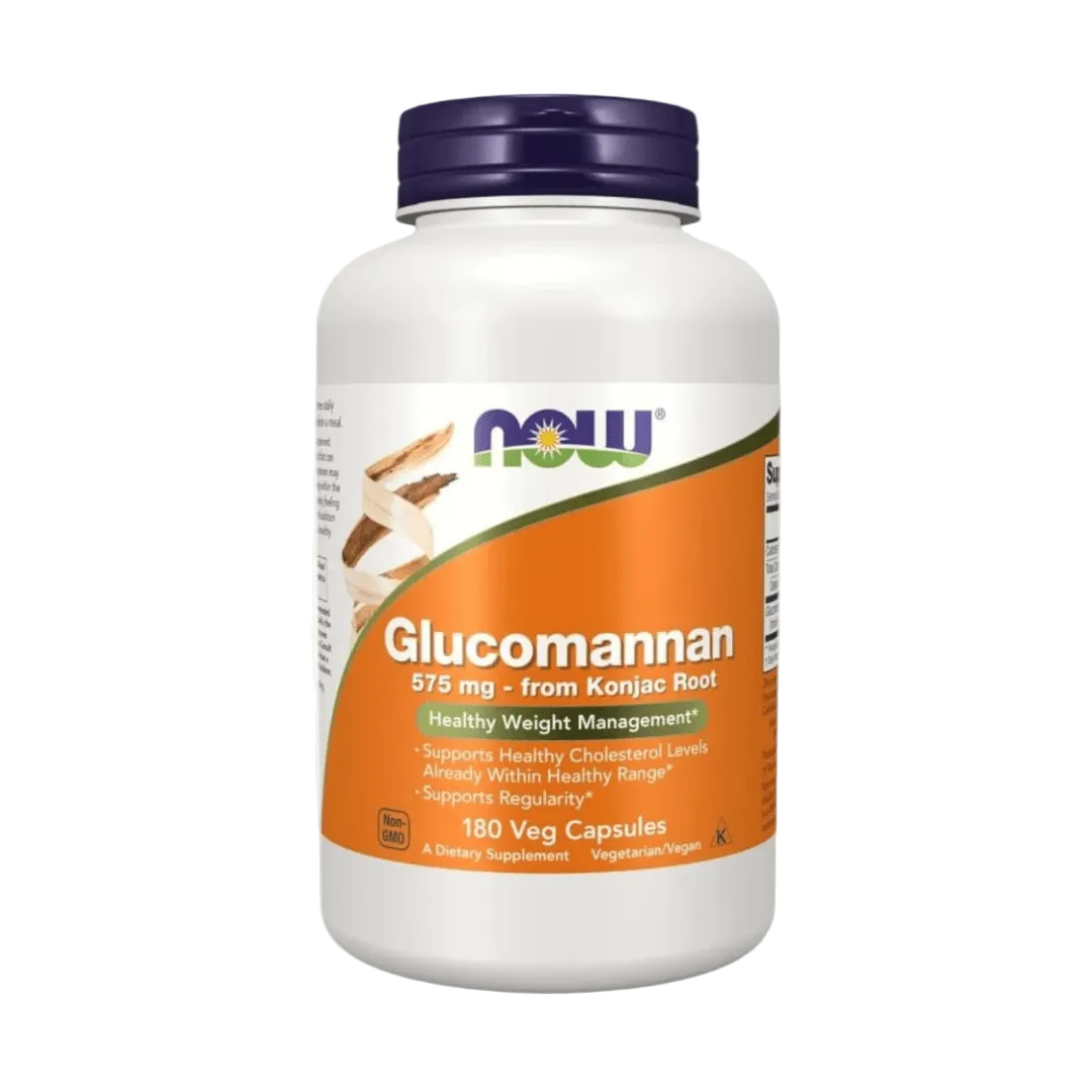 NOW Foods, Glucomannan 575 mg, 180 Veg Capsules