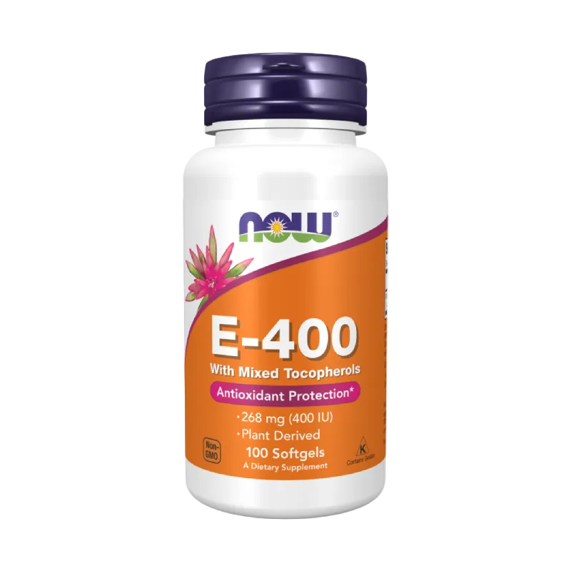 NOW Foods Vitamin-E-400-With-Mixed-Tocopherols-100-Softgels