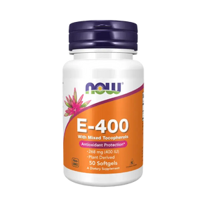 NOW Foods Vitamin-E-400-With-Mixed-Tocopherols-50-Softgels