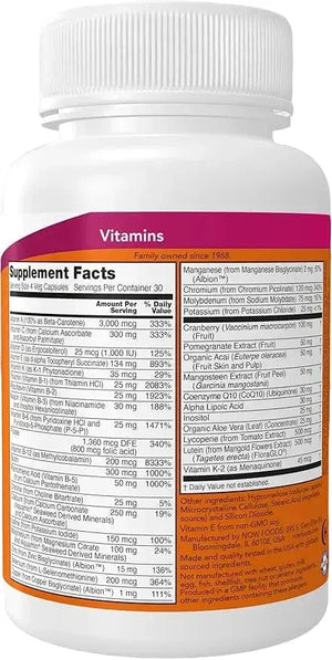 NOW L-Lysin-500mg 100 veg capsules back
