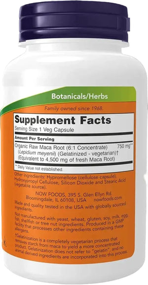 NOW Sports Raw Maca 750mg2
