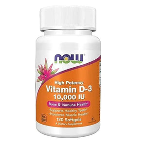 NOW foods vitamin-d-3-10000 IU, 120 softgels