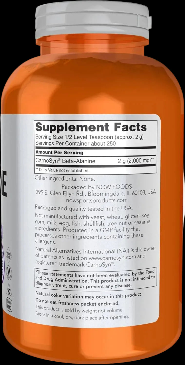 NOW sports beta alanine powder 2