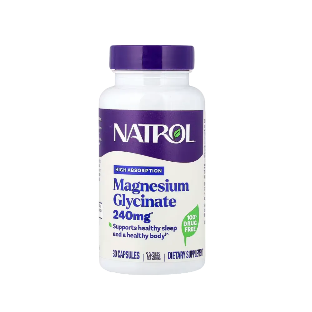 Natrol Magnesium Glycinate 240mg, 30 Tablets 