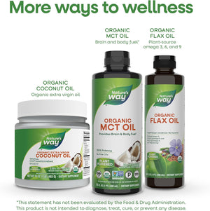 Nature's Way Organic Coconut MCT Oil Non-GMO 480ml marketing 6