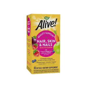 Nature's Way, ALIVE HAIR SKIN & NAILS, 60 Tablets - KleanSource