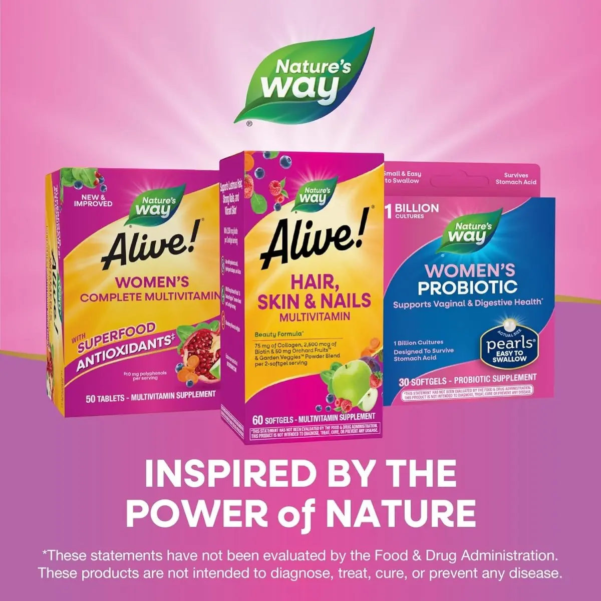 Nature's Way, ALIVE HAIR SKIN & NAILS, 60 Tablets - KleanSource