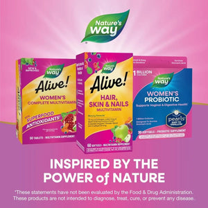 Nature's Way, ALIVE HAIR SKIN & NAILS, 60 Tablets - KleanSource