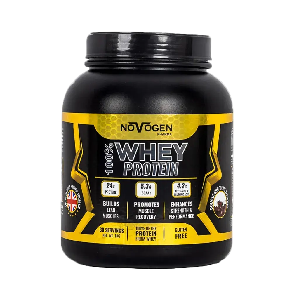 Novogen 100% Whey Protein Supplement Powder, 30 Servings ( 1kg) chocolate