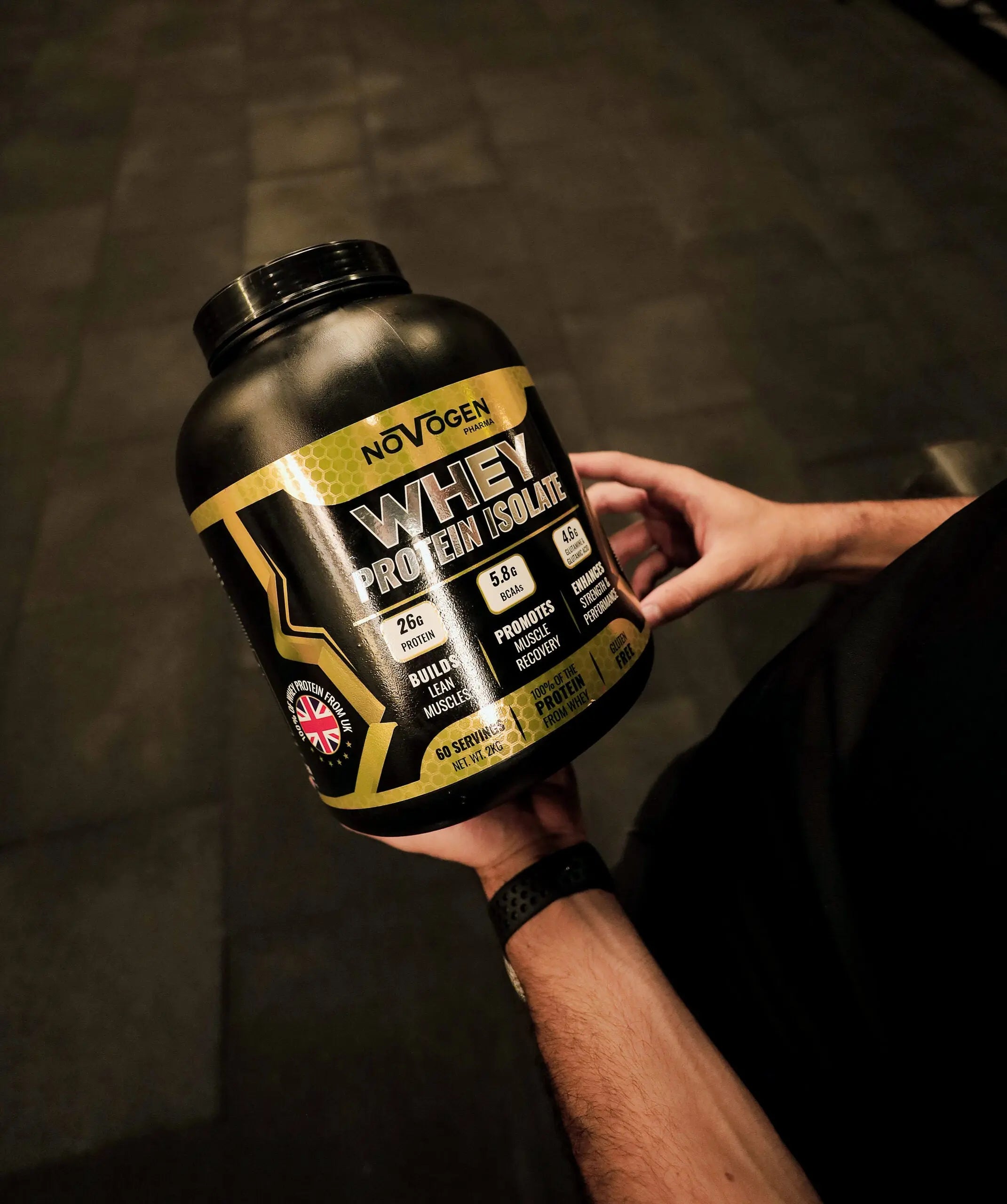 Novogen 100% Whey Protein Supplement Powder, 30 Servings ( 1kg) image