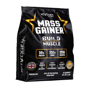 Novogen Mass Gainer Protein Powder 5.4kg Muscle Growth Formula vanilla