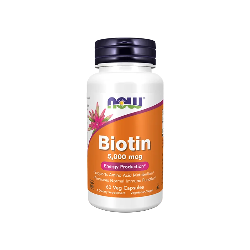 Now foods biotin 5000mcg 60 capsules 