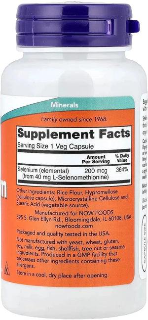 Now foods selenium back