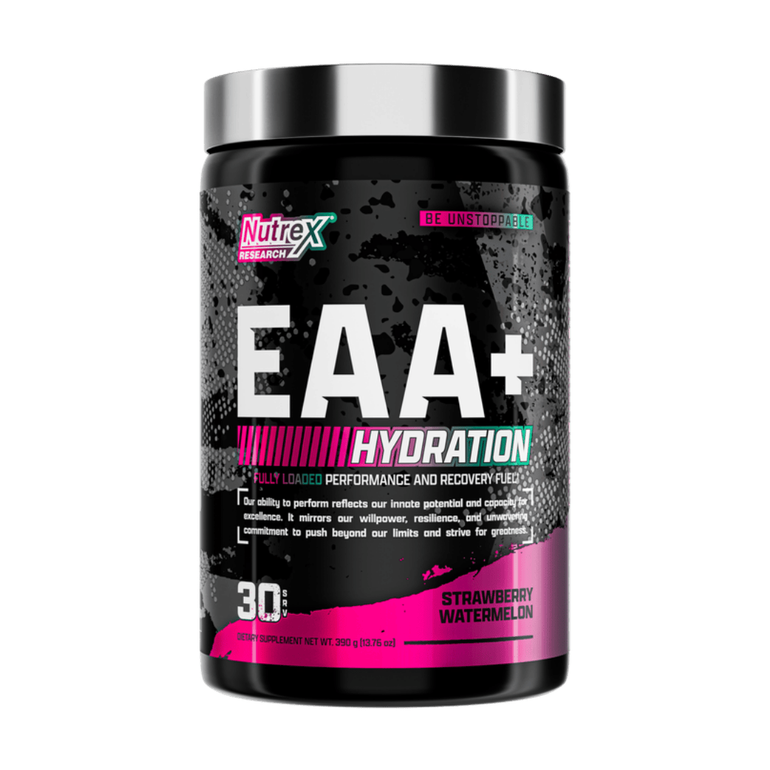 Nutrex EAA+ Hydration supplement strawberry watermelon