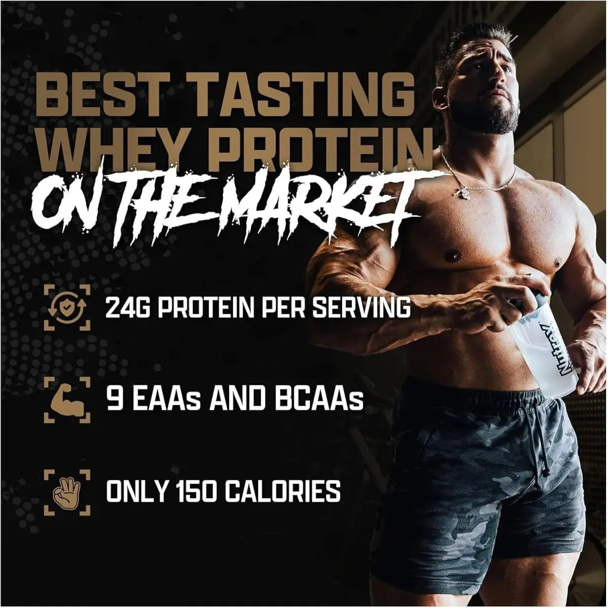 Nutrex Research 100% Whey Protein Powder with 24g protein, 2kg(64 servings) - KleanSource