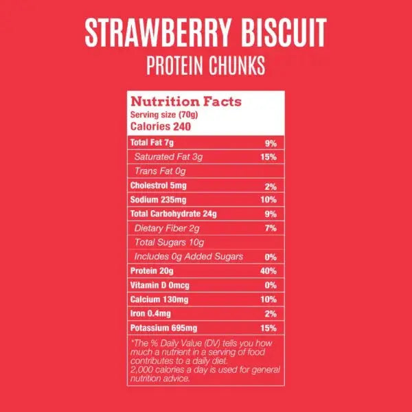 OWN Snacks, Strawberry Biscuit Chunks, 70g - KleanSource