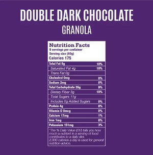 OWN Snacks, Double Dark Chocolate Granola - KleanSource