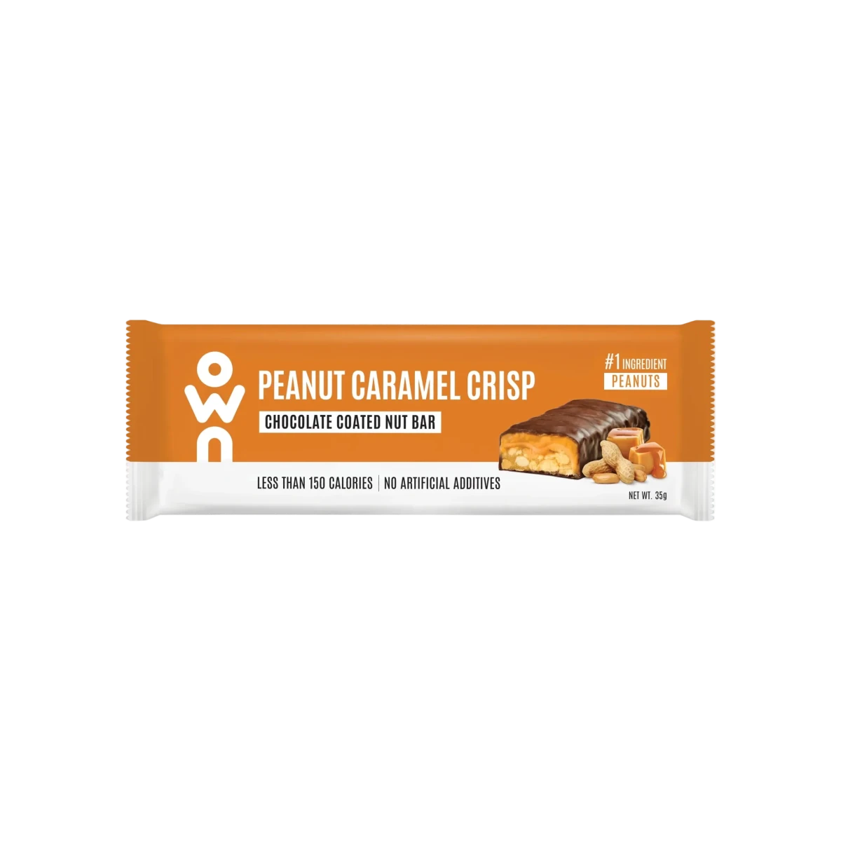 Own Snacks, Peanut Caramel Crisp Bar, 35g - KleanSource