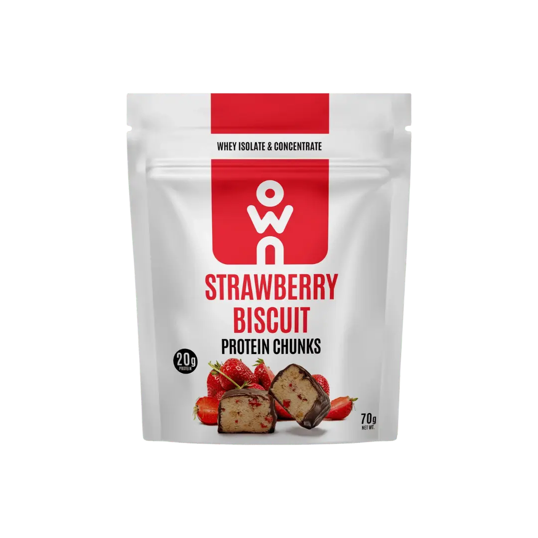 OWN Snacks, Strawberry Biscuit Chunks, 70g - KleanSource