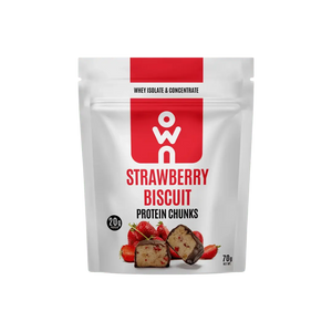 OWN Snacks, Strawberry Biscuit Chunks, 70g - KleanSource