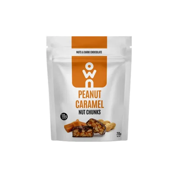 OWN Snacks, Peanut Caramel Chunks, 70g