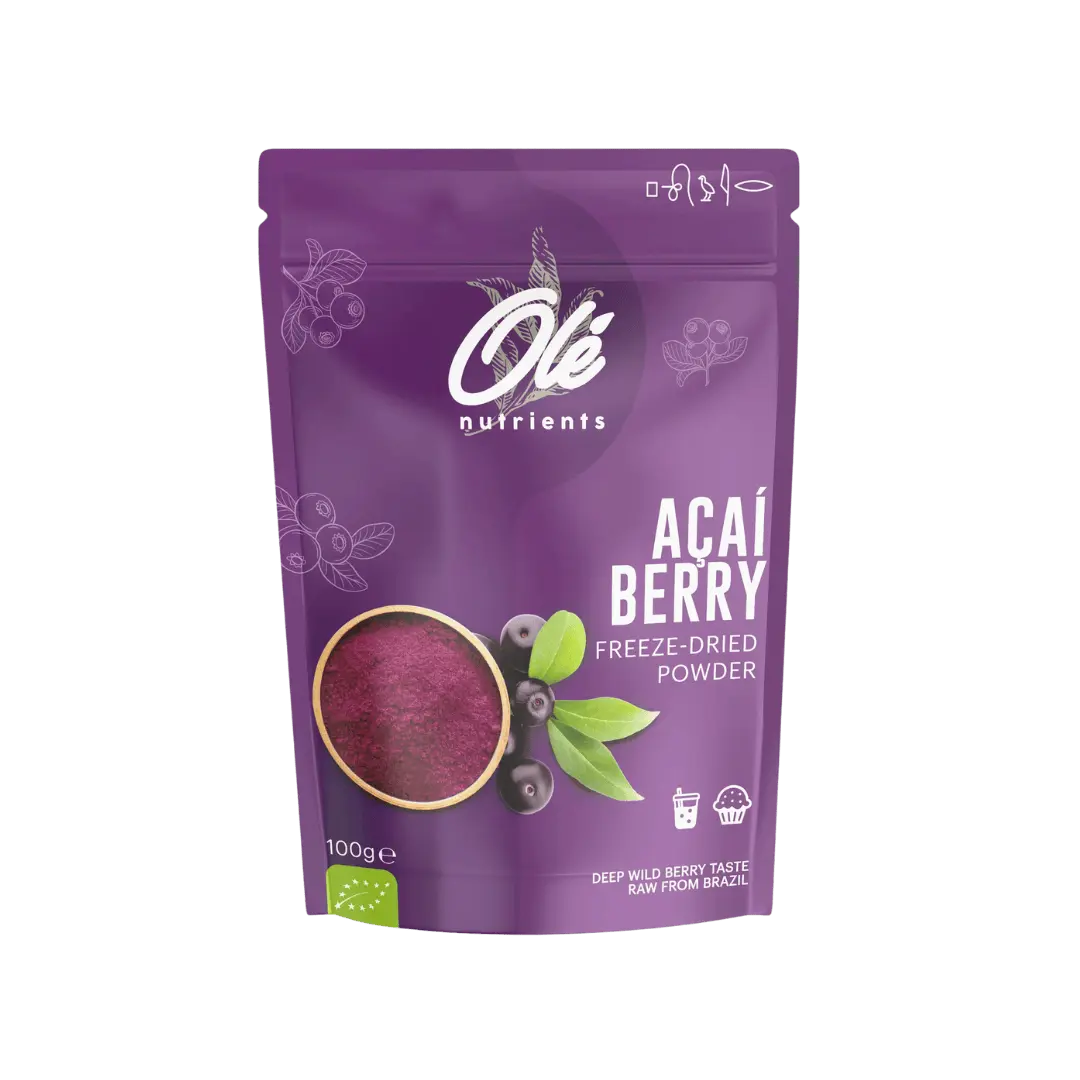 Ole Nutrients, Organic Acai Berry Freeze-Dried Powder 100g
