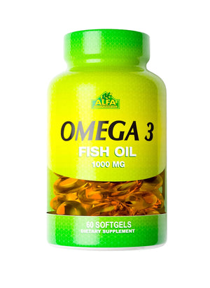 Alfa Vitamins Omega 3 Fish Oil 1000 mg Softgels
