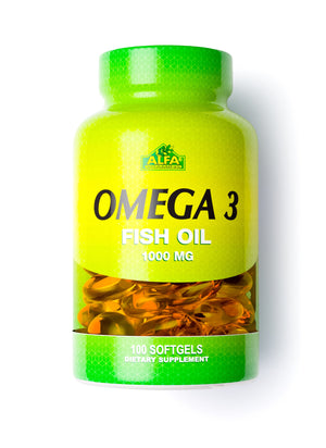Alfa Vitamins Omega 3 Fish Oil 1000 mg Softgels