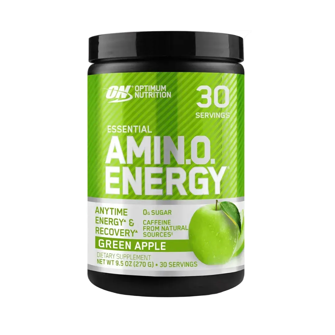 Optimum Nutrition Amino Energy - Pre Workout with Green Tea, BCAA, Energy Powder green apple