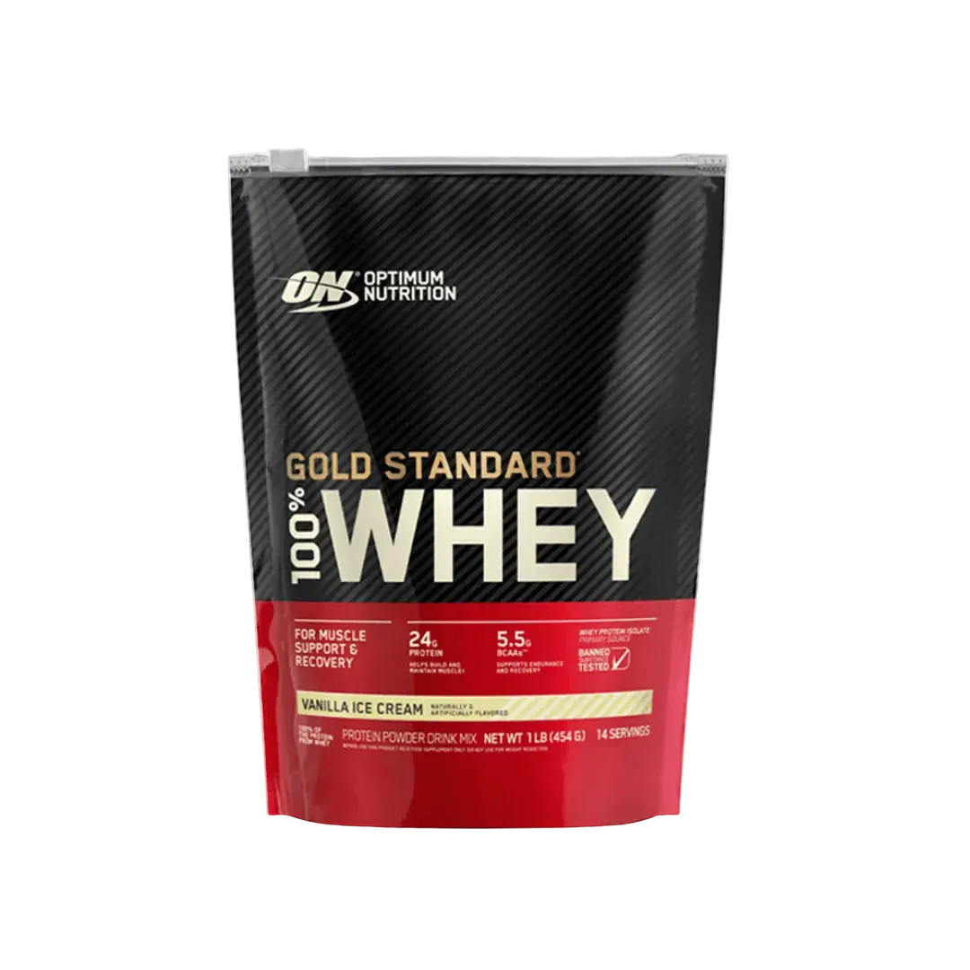Optimum Nutrition Gold Standard 100% Whey Protein Powder 24g Protein, 0.5kg/14 servings Vanilla