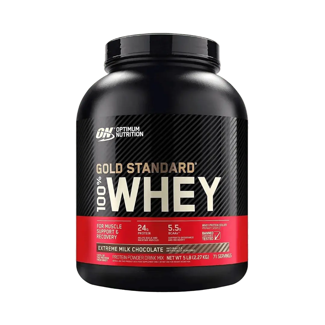 Optimum Nutrition Gold Standard 100% Whey Protein Powder 24g Protein 2.3kg( 71 - 74 servings) - KleanSource