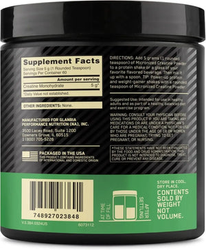Optimum Nutrition Micronized Creatine Monohydrate Powder, 5g (300g), 60 Servings - KleanSource