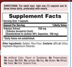 Puritan's Pride Tribulus Terrestris 250 mg – 90 Capsules - KleanSource
