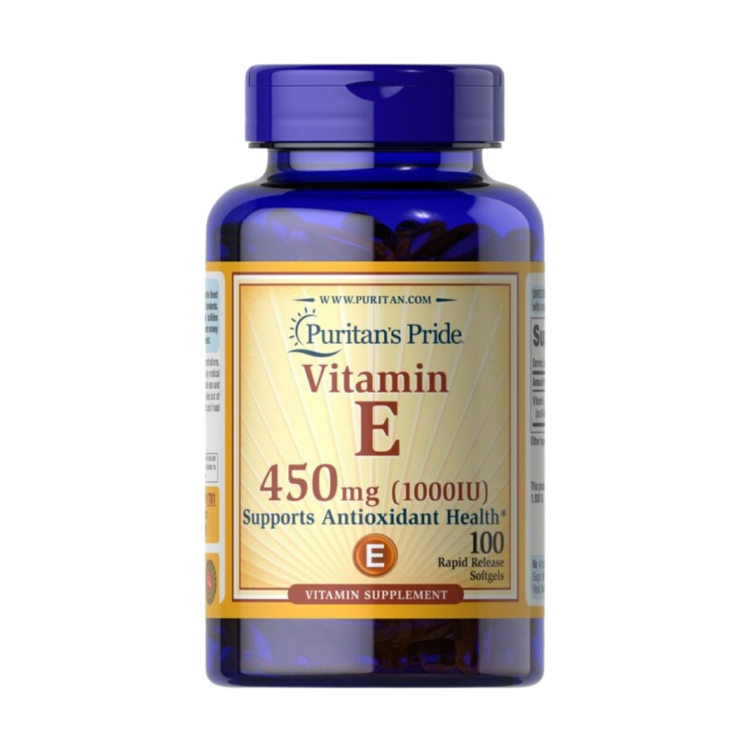 Puritan's Pride Vitamin E-1000 IU, 100 Softgels