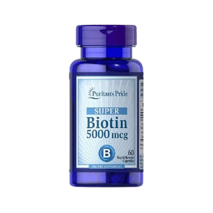 Puritan's Pride Super Biotin 5,000 mcg, 60 Capsules - KleanSource
