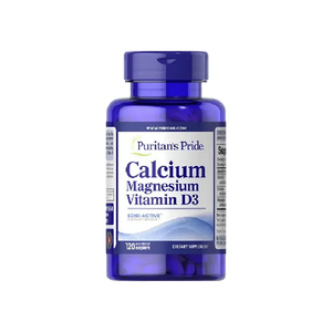 Puritan's Pride Calcium, Magnesium, Vitamin D3, 120 Caplets - KleanSource