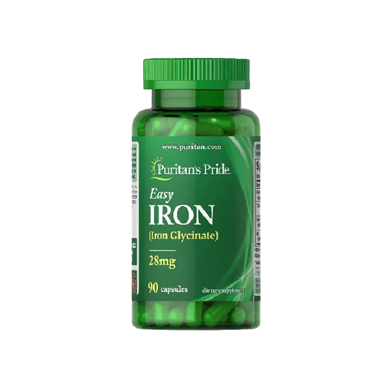 Puritans pride easy iron glycinate 28mg 90 capsules 