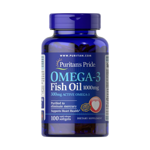 Puritans pride omega 3 fish oil 1000mg 100 softgetls