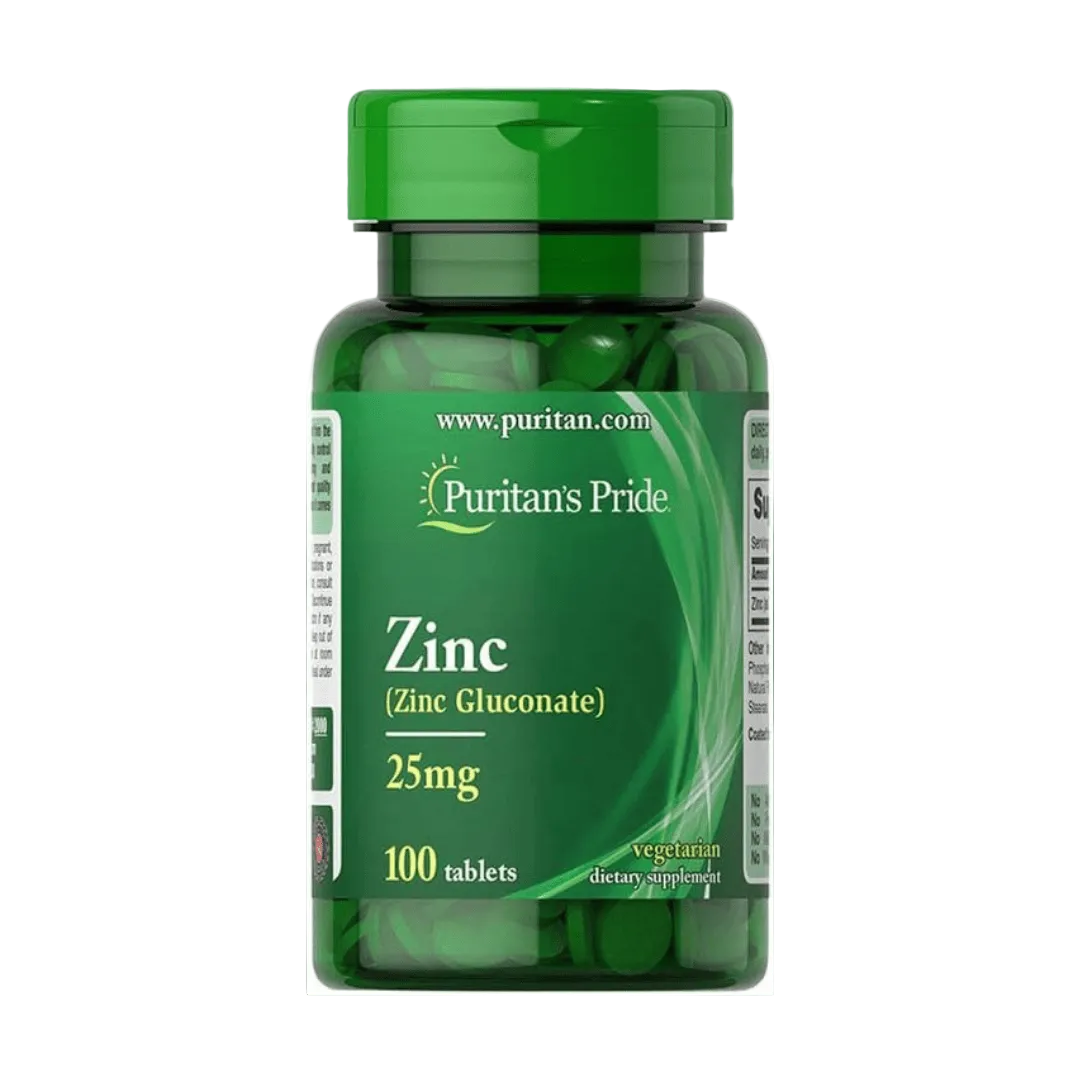 Puritans pride zinc gluconate 25mg 100 tablets 