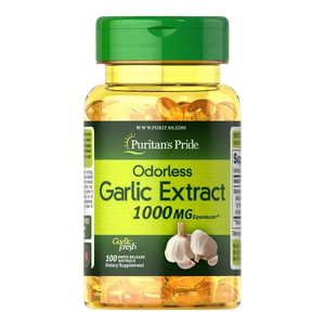 Purtains-Pride-odorless garlic extract 1000mg, 100 sofgels 