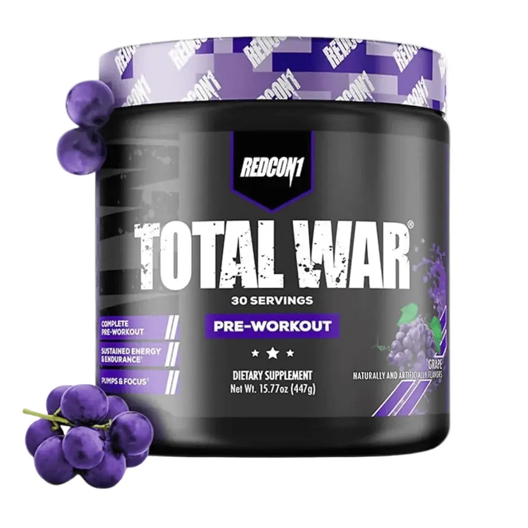 Redcon1 Total War pre workout, 30 Servings grape
