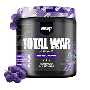 Redcon1 Total War pre workout, 30 Servings grape