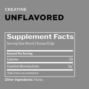 Rule1 Creatine Monohydrate 5g, Unflavored, 75 Servings - KleanSource