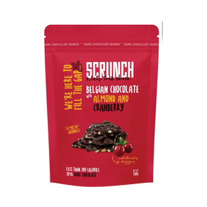 Scrunch Belgian Chocolate with Almond and Cranberry healthy snack