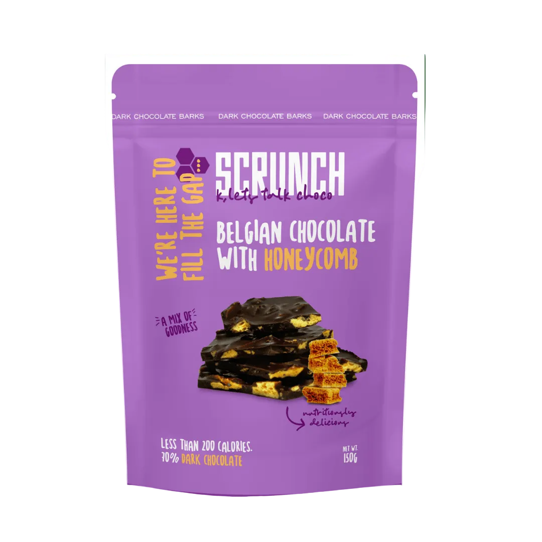 Scrunch Belgian Chocolate with Honeycomb healthy snack