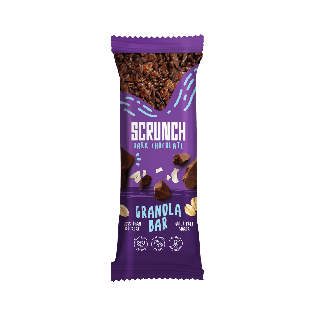 Scrunch Dark Chocolate granola bar