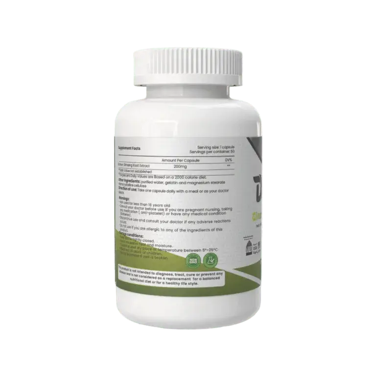 SofiLife DailyVit Korean Ginseng 200mg, 50 Capsules - KleanSource