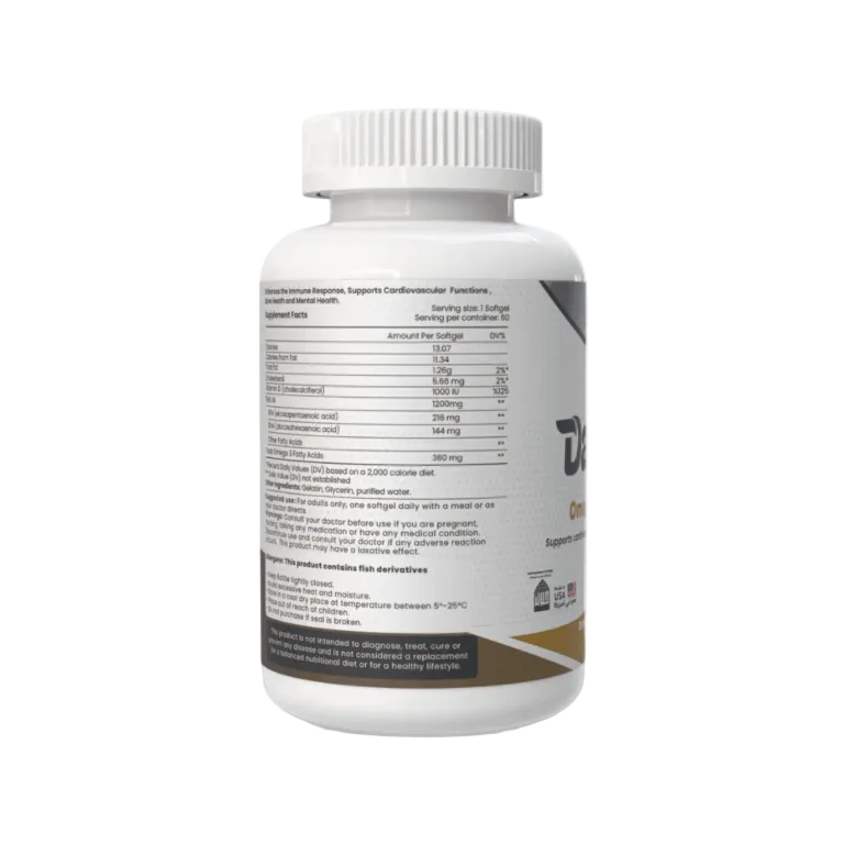 Sofilife Daily Vit Omega 3 with vitamin d 60 softgels back of pack2