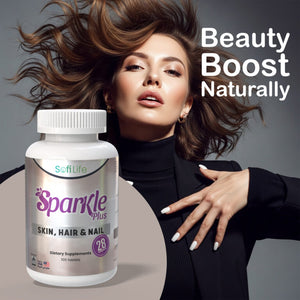 Sofilife  'Sparkle Plus' for skin, hair and nails 100 tablets  marketing 